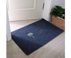 HKPLDE Interno Zerbino Facile da Pulire Assorbente Esterno Tappeto Entrata Tappeto Ingresso Resistente Intrappola Lo Sporco per Terrazzo Garage Giardino-N-40X60cm(16X24pollice)