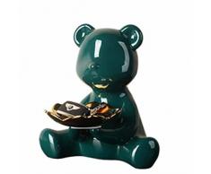 KLHHG Orso Deposito e Arredamento Cabine Armadio for Scarpe Ingresso Key Soggiorno Arredamento for la casa (Color : Green, Size : 20cm)