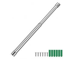 31-51cm asta Armadio Appendiabiti in Acciaio Inox, GEBAUM Armadio Appendiabiti da Parete a Scomparsa, Bastone Armadio Argento, asta Appendiabiti per Armadio Guardaroba