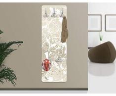Appendiabiti - Nacre Ornament Design 139x46x2cm, appendiabiti a muro, appendiabiti da muro, appendiabiti da parete, appendiabiti design
