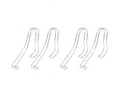 Holibanna 4 Pezzi Sandali per Scarpe Espositore Inserti per Scarpe Elastiche in Metallo Mensole per Scarpe da