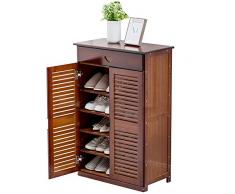 Mensole ZR- Multifunzione Scarpiera Armadio del Corridoio Gabinetto Dingresso con Cassetto Salotto Multistrato Organizzatore di Scarpe Scarpiera per La Polvere