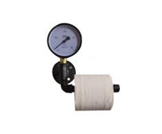 ZTH Portarotolo Da Bagno | Accessori Per Il Bagno Ledge | Portacappelli Da Parete Per Bagno In Ferro | Espositore Da Parete Industriale Retrò Sospeso A Parete Porta Carta Igienica 21×21 Cm A+