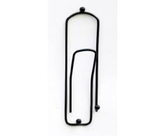 Ganci-attaccapanni Design"Graffetta” 32cm Guardaroba Ganci-parete Molletta Gancio in metallo (nero)