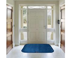 Aladino il tappeto Magico® l’Originale Zerbino Ingresso Interno e Esterno Antiscivolo e Lavabile in Lavatrice, Ultra Assorbente Tappeto Ingresso Interno Made In Italy (43_x_60_cm, Blu notte)