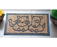 Zerbino in cocco e gomma decori assortiti cm. 40 x 60