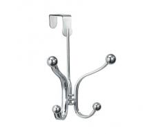 Interdesign 706410 - Appendiabiti da porta York con 2 ganci, colore: Cromo
