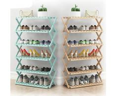 Scarpa pieghevole Bamboo Home Dormitorio Scarpa per corridoio O Scaffale Nessuna installazione richiesta Supporto per supporto Salvaspazio-viola