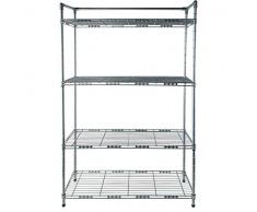 Iso Trade Scaffale in Acciaio Porta Scarpe Regolabile - 4 Livelli #5345