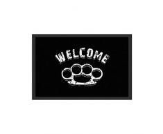 Rockbites Design 1012502610 Zerbino, Poliammide, Nero, 40 x 60 cm