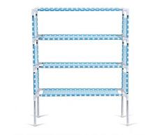 Scarpe mensola facile montaggio multi livello scarpiera scaffale organizer con tessuto non tessuto impermeabile per cucina casa bagno decorativo ripiani