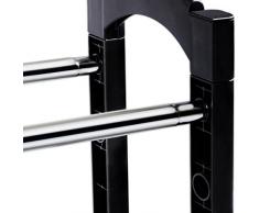 Scarpiera Salva-Spazio - Aperta, Slim, Bassa | Porta-Scarpe Ingresso in Acciaio, Regolabile | Maxim | 2 Ripiani da 61-114 x 18 x 42 cm -Nera