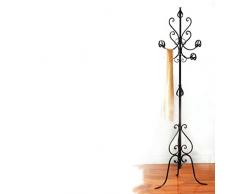 Appendi Abiti attaccapanni a piantana in Ferro battuto a 6 posti Made in Italy