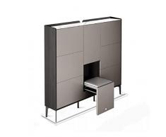 HIONRE Armadio for Scarpe armadietto Scarpa ad Ingresso a casa Sottile for la casa ad Ingresso di Grande capacità di Ingresso ad entrata Armadio Stretto for il corridoio dellArmadio, 143x17x125cm