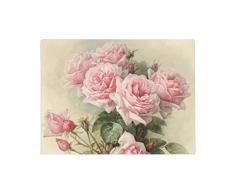 goodshop1988 Zerbino Rosa Shabby Chic Vittoriano zerbino Antiscivolo Divertente Tappetino in Gomma Tappetino per Pavimento Anteriore 16x 24 Pollici