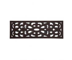 Nicoman - Zerbino decorativo per esterni, resistente e antisporco, in gomma antiscivolo, 75 x 25 cm, colore: Cioccolato