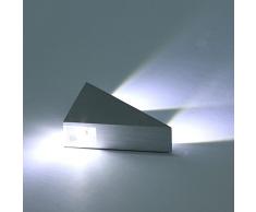 Unimall 3W Illuminazione a Parete Luce Sopra Sotto 3 LED Lampada da Parete in Alluminio Applique Decorativa per Casa Armadio Corridoio Soggiorno Hotel Bianco Freddo