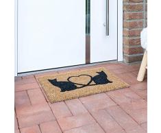 andiamo Zerbino in Cocco per Interni ed Esterni, 40 x 60 cm, Gomma, Gatto