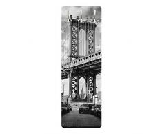 Bilderwelten Appendiabiti - Manhattan Bridge in America - Slender 139x46x2cm, Appendiabiti a Muro, Appendiabiti da Muro, Appendiabiti da Parete, Appendiabiti Design, Dimensione: 139cm x 46cm
