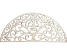 Biscottini Zerbino ghisa grande 68,5x32x1,5 cm | Zerbino ingresso casa anticato | Zerbino in ghisa esterno | Zerbino ingresso casa mezzaluna