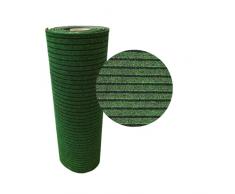 TENDAGGIMANIA ® ZERBINO Ingresso Esterno - Personalizzabile - Tappeto da Ingresso passatoia Asciugapassi, Antisporco, Assorbente, Spessore 7mm - Verde, Rotolo da 1MT