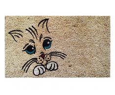 Banzaii Zerbino Cocco da Esterno o Interno 40 x 70 cm con Retro in PVC Antiscivolo - Miao