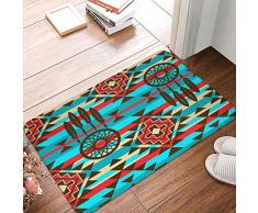 Tappetino Da Bagno Talismano Dei Nativi Americani Piume Di Acchiappasogni 40X60Cm Zerbino Ingresso Esterno Simpatico Zerbino Confortevole Antisporcotappetino Per Interno Esterno Terrazzo