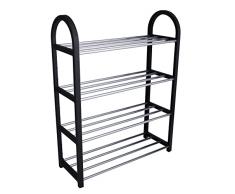 Scarpiera Slim Salvaspazio Porta Scarpe Ingresso Casa 4 Ripiani Mensole Arredo