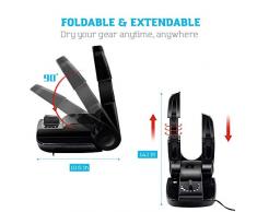 Shoes dryer Scaldascarponi Elettrico Intelligente, asciugatrice Portatile Pieghevole Scaffali/Timer Regolabili Scarpe Calzini Guanti Guanti Casco Gear