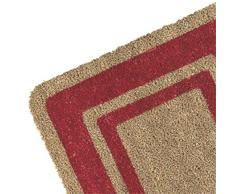 Platinum Collection OlivoShop Zerbino in Cocco Super Assorbente Antiscivolo Rosso (50x100)