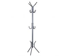 Totò Piccinni Appendiabiti Zenit 11 Ganci Piantana Attaccapanni 178 cm (Grigio)