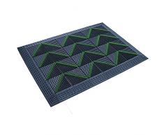SPSKDMA Tappetini dingresso in Gomma Anello Gomma HAUSS DUT DUT DUT DOPPO ACCORSO Porta PORTATE, Porta PATTURA ESTERNU RUBBERA POLTURA Controllo SAT Verde + Grigio Tappetino in Gomma Antiscivolo