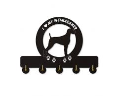 Attaccapanni da Muro Moderno Cane Animale Silhouette Appendiabiti in legno Unico regalo Vestiti Cappello Chiave gancio / Appendiabiti / Gancio a muro Home Decoration Wall Stickers Cucina Bagno Asciuga