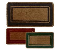 parpyon® Zerbino ingresso casa Classico cm 40X80 tappeto ANTISCIVOLO zerbino in cocco per interno zerbino da esterno tappeti moderni zerbini (CM40X80, Bordo-2M)