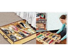 takestop® SCARPIERA SALVASPAZIO CIRCA 12 PAIA ORGANIZER CASA SCOMPARTI PRATICO PORTA SCARPE ORGANIZATOR