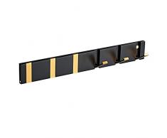 Appendiabiti a Parete per Ingresso, VIEWLEAF Attaccapanni da Muro con Ganci Pieghevoli Design Moderno Senza Perforazione per Appendere Giacca Sciarpe Borse in Porta Camera Ufficio
