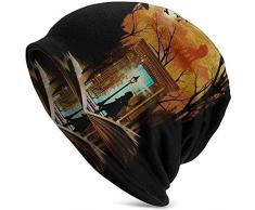 LinUpdate-Store Chronicles of Narnia Aslan Armadio Collage Unisex Cappelli per Adulti Cappello a Cuffia Cappello Caldo con Stampa Calda Invernale