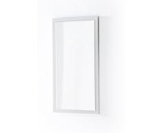 Robas Lund Specchio Lund Sydney con taglio sfaccettato laccato bianco 121 x 51 x 2 cm 52123W1