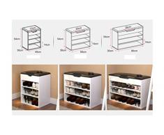 DELLT- Assemblaggio scarpa scarpa semplice e moderno sottile gabinetto sala armadio grande capacità ingresso scarpiera scarpiera portatile europea ( dimensioni : 40 cm )