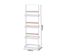 YXCUIDP scarpiera Scaffale portascarpe Appendiabiti Scarpiera in Metallo Armadietto 3 Ripiani pensili Mensola Moderna Semplice per 6 Paia di Scarpe Bianche Storage Rack