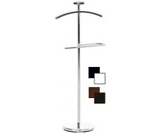 CLP Indossatore Servomuto Naas in Metallo E Legno I Omino Porta Abiti da Camera I Omino Appendiabiti Design con Porta Oggetti I Colori A Scelta Ciliegio