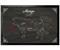 1art1 Cucina - I Tagli del Manzo Zerbino (60 x 40cm)