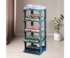 Thnkstaps Organizer per scarpiera a 4 livelli, scarpiera in plastica con combinazione libera fai-da-te Scarpiera Componibile Scarpiera Ripiani per Ingresso Armadio E Corridoio Scaffale Portascarpe