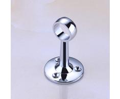 Vosarea Staffa per Montaggio a soffitto Staffa per Tubo in Acciaio Inox Appendiabiti Porta Asta 22MM