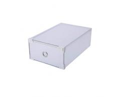 Mensola del Bagno Organizzatore di Scarpe Scarpiera Regolabile Smart Shoe Organizer Scatola portaoggetti in plastica con cassetto Porta Scarpe a Muro Woman