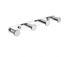 Lolypot 4 Gancio Asciugamani Muro Adesivo in acciaio inossidabile cromato porta della cucina ganci accappatoio Gancio Appendiabiti Gancio Bagno da Parete