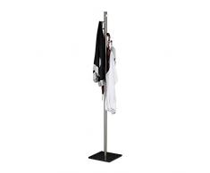 Relaxdays 10021270 Appendiabiti a Stelo PIERRE Autoportante, da Ingresso, Marmo, HLP 180x30x30 cm