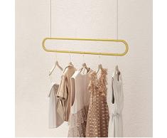 Fadiadem Appendiabiti da soffitto Appendiabiti in Metallo, Altezza Regolabile Asta per Indumenti Commerciali per impieghi gravosi, Portasciugamani per lorganizzazione del Bagno