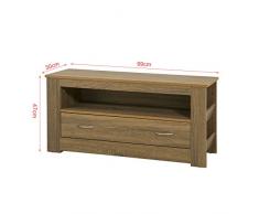 SoBuy® Scarpiera da ingresso, Cassapanca,Portascarpe con grande cassetto,FSR50-N,IT