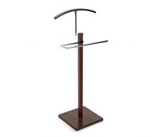 Versa 18790422 Servomuto camera Wengue,112x35x35,Legno,Argentato,Appendiabiti